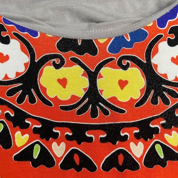 Mara Hoffman “Suzani” dress colorful boho romantic print long sleeve 3/4” - Picture 6 of 9